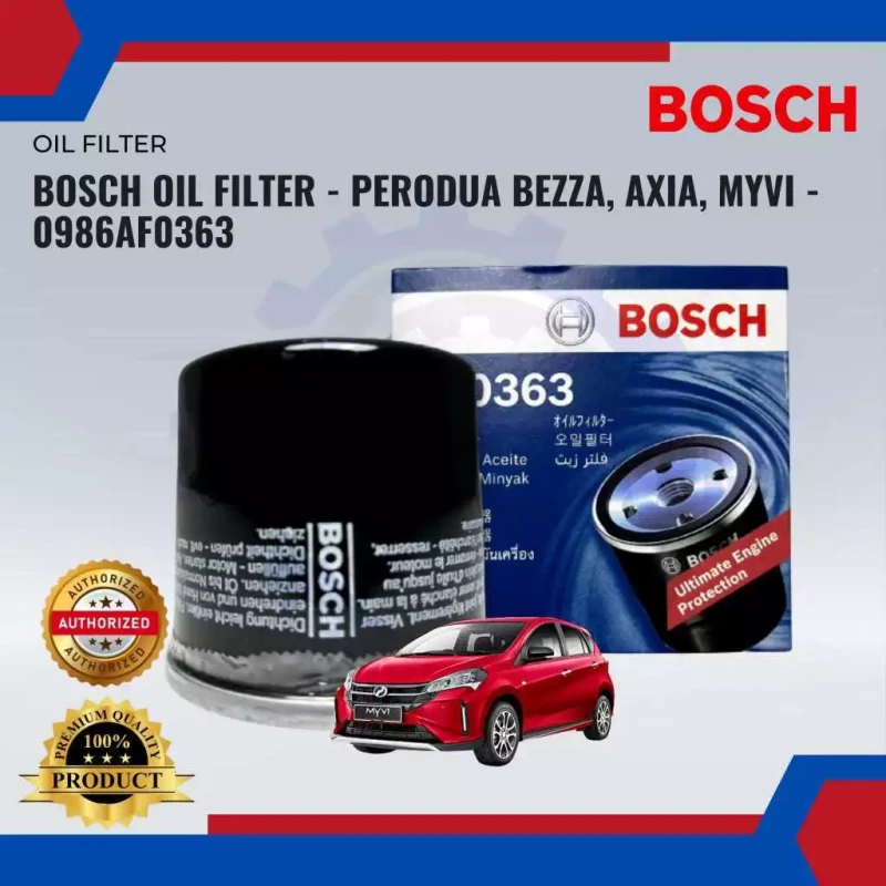 Oil Filter-Perodua Axia-Bezza-Myvi-BOSCH-0986AF0363