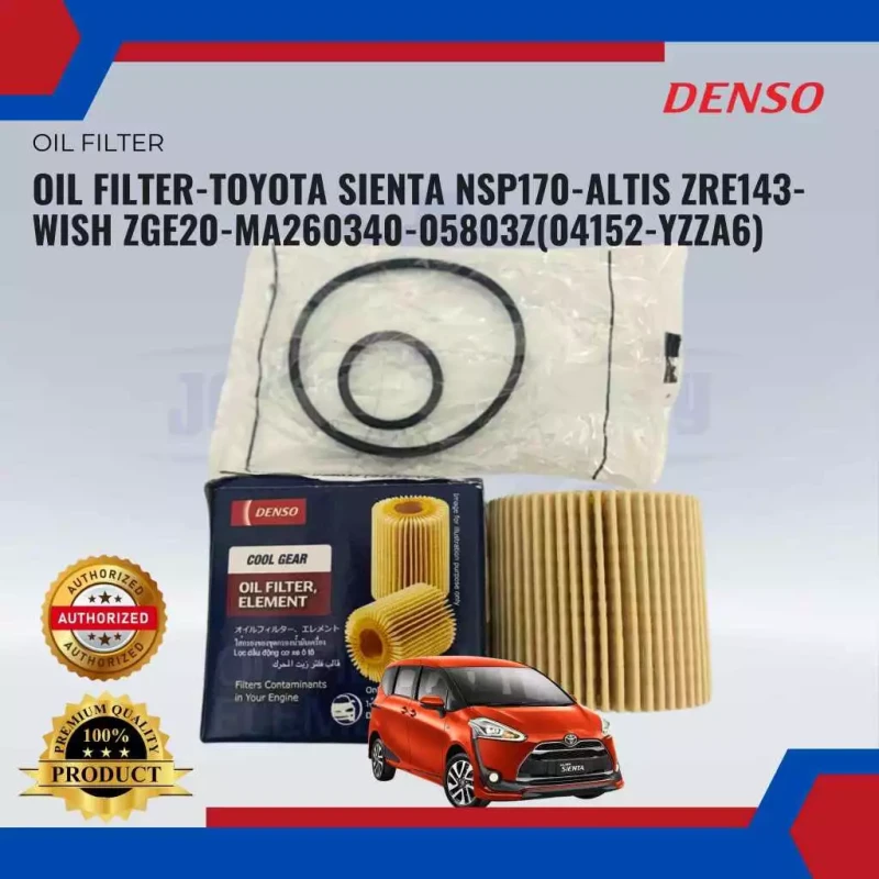 Oil Filter-Toyota Sienta NSP170-Altis ZRE143-Wish ZGE20-MA260340-05803z(04152-YZZA6)