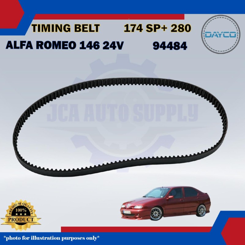 Timing Belt-Alfa Romeo 146 24V-94484-174SP+280