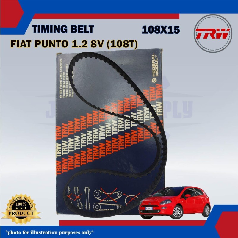Timing Belt-Fiat Punto 1.2cc 8V (108T)-TRW-4817912 (108X15)