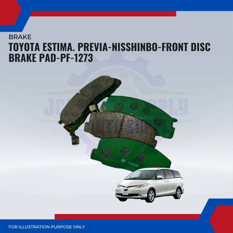 Toyota Estima. Previa-Front Disc Brake Pad-NISSHINBO-PF-1273