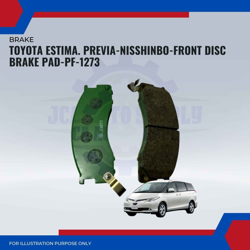 Toyota Estima. Previa-Front Disc Brake Pad-NISSHINBO-PF-1273