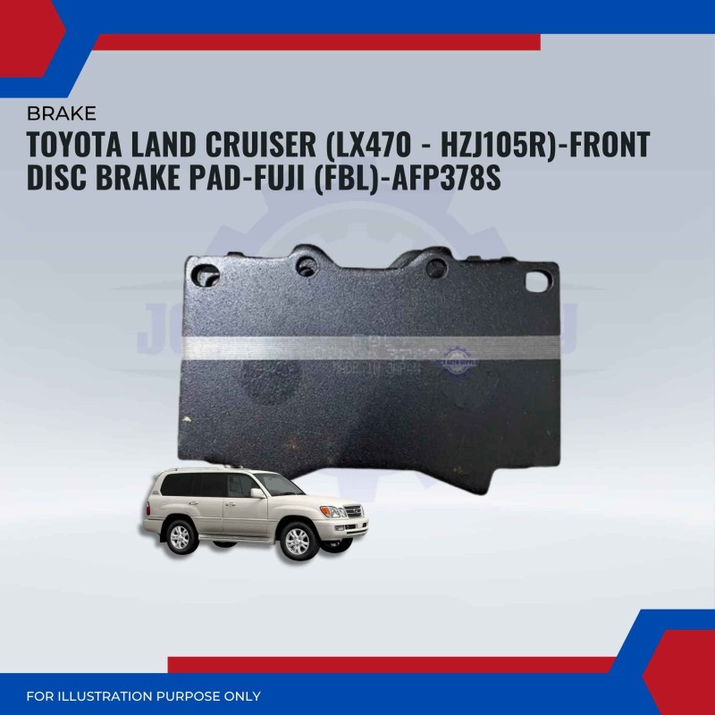 Toyota Land Cruiser (LX470 - HZJ105R)-Front Disc Brake Pad-FUJI (FBL)-AFP378S