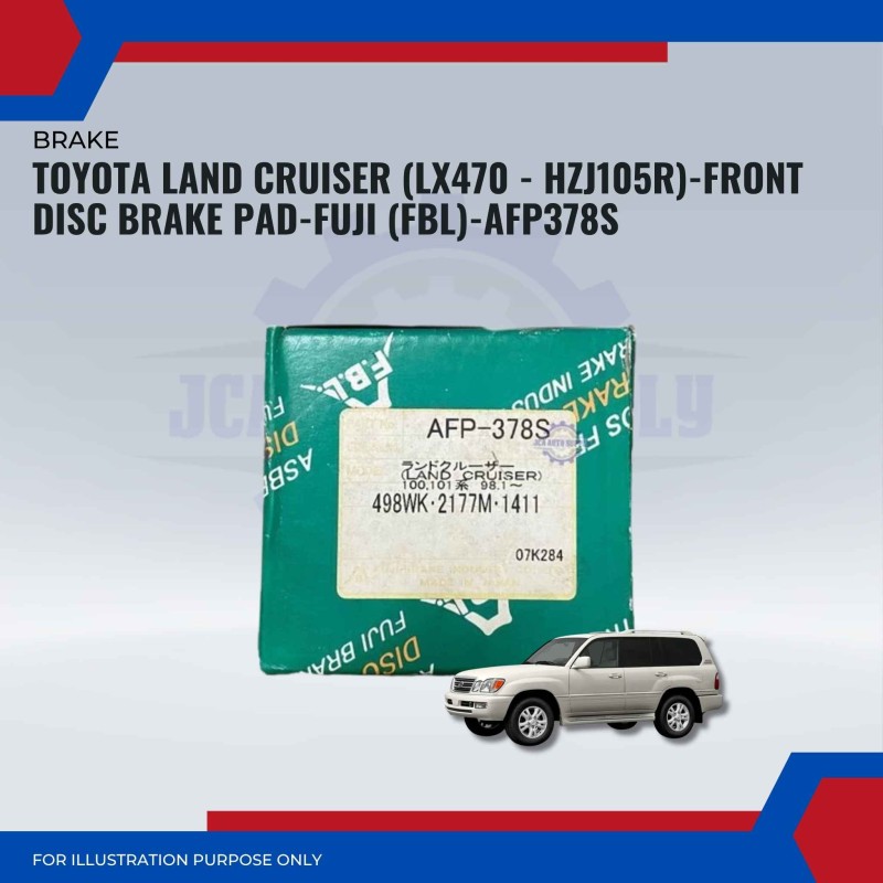 Toyota Land Cruiser (LX470 - HZJ105R)-Front Disc Brake Pad-FUJI (FBL)-AFP378S