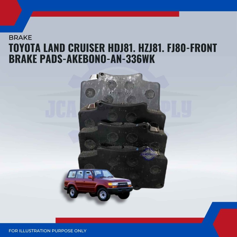 Toyota Land Cruiser HDJ81. HZJ81. FJ80-Front Brake Pads-AKEBONO-AN-336WK