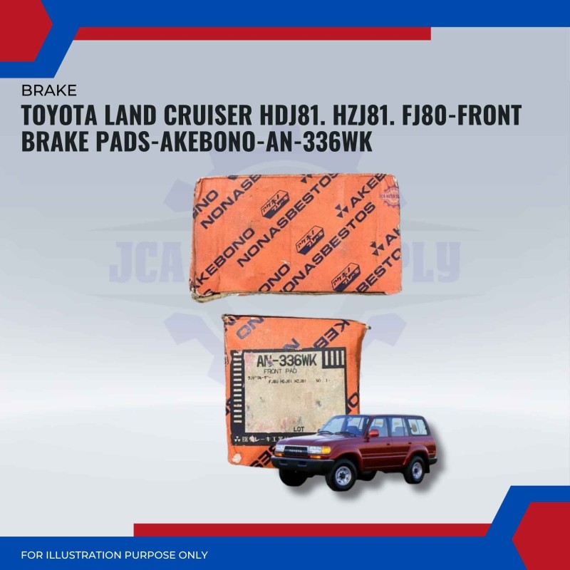 Toyota Land Cruiser HDJ81. HZJ81. FJ80-Front Brake Pads-AKEBONO-AN-336WK