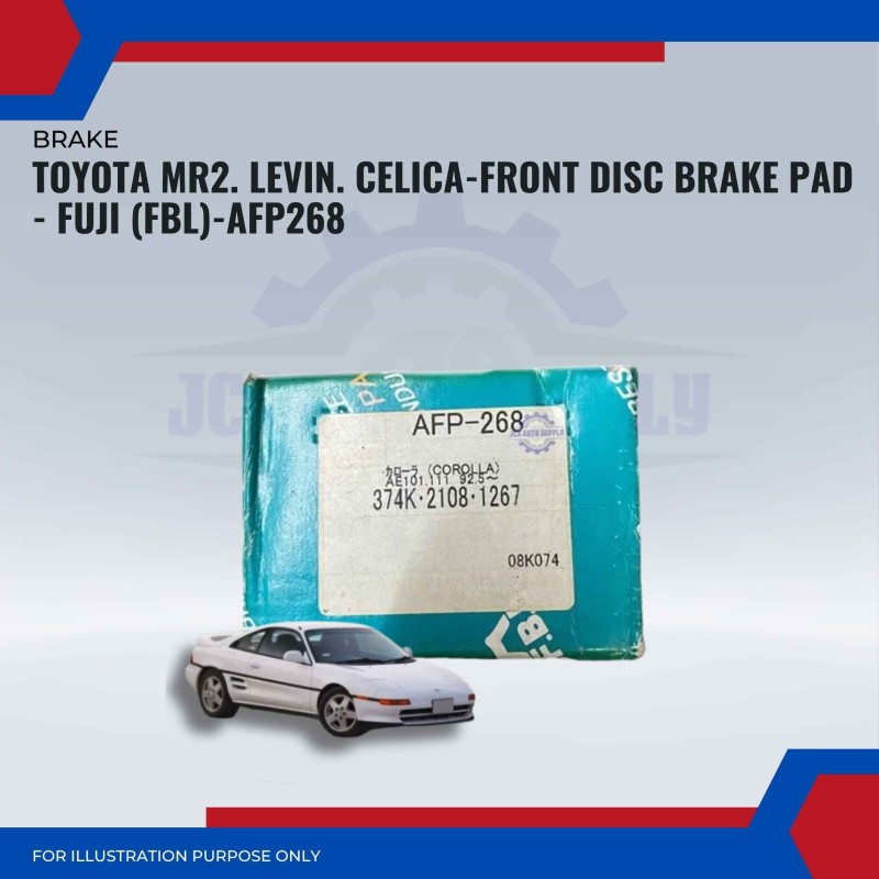 Toyota MR2. Levin. Celica-Front Disc Brake Pad - FUJI (FBL)-AFP268
