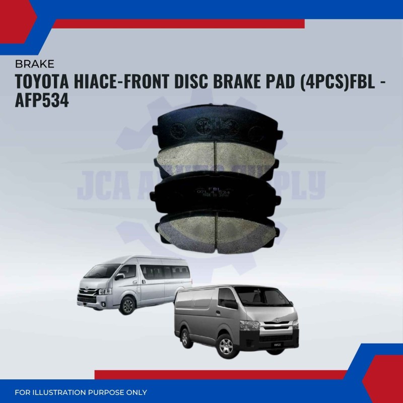 Toyota Hiace-Front Disc Brake Pad (4pcs)FBL -AFP534