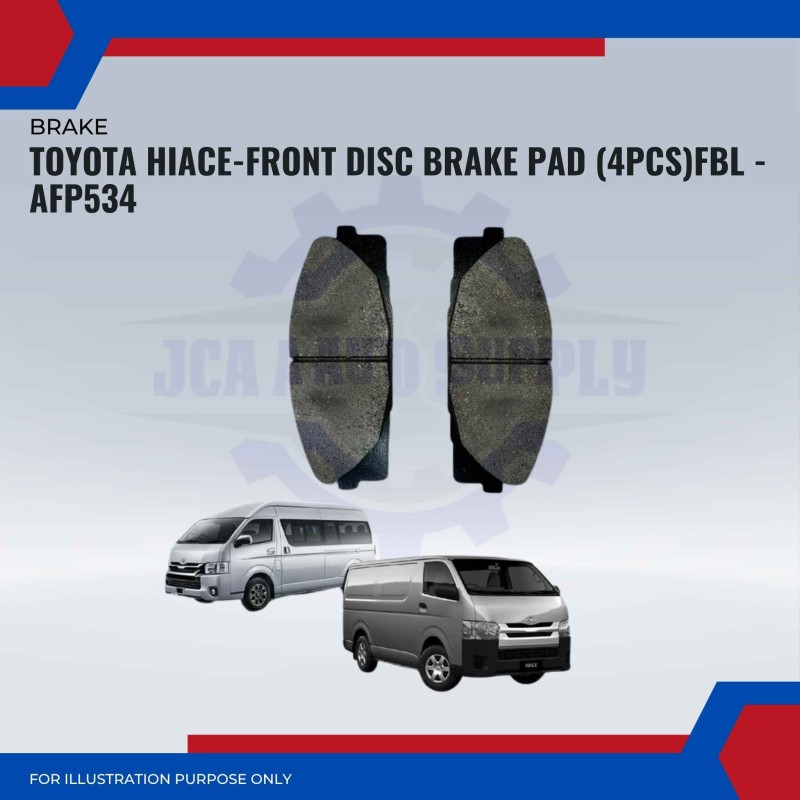 Toyota Hiace-Front Disc Brake Pad (4pcs)FBL -AFP534