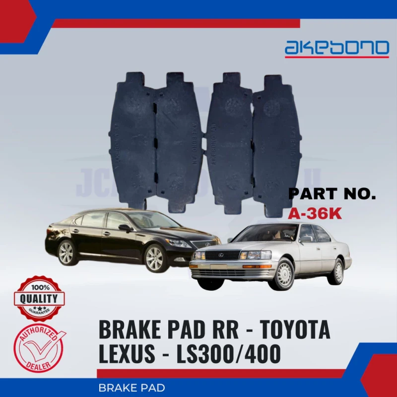 Toyota Lexus LS300-LS400-Rear Disc Brake Pad Set-AKEBONO-AN-323K