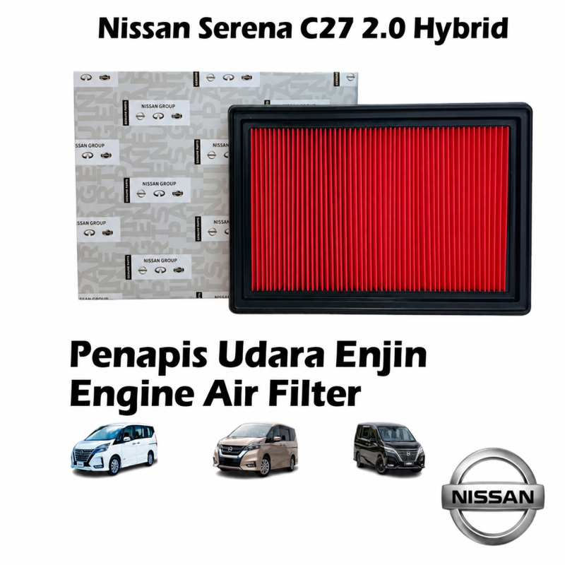 Nissan Serena C27 2.0 Hybrid Engine Air Filter 16546-5TA0A Penapis Udara Enjin