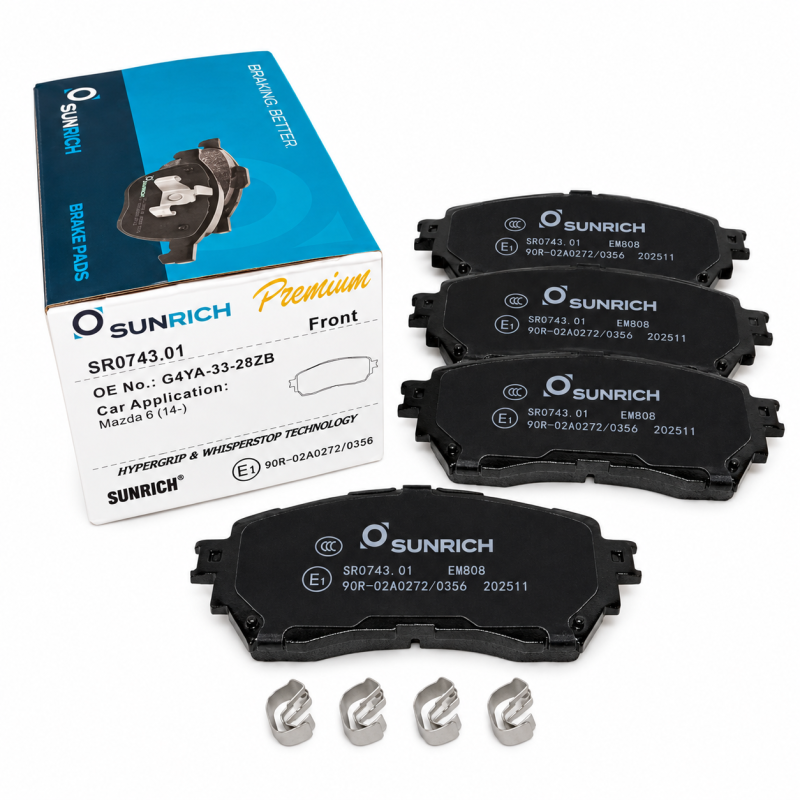 SUNRICH Mazda 6 GJ/GL 2013 Front Brake Pad Brek Depan Hadapan SR0743.01- 1 Sets