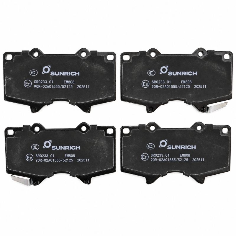 SUNRICH Toyota Hilux GUN125, Fortuner TGN156, Land Cruiser Prado TRJ120 Front Brake Pad Brek Depan Hadapan SR0233.01 - 1 Sets