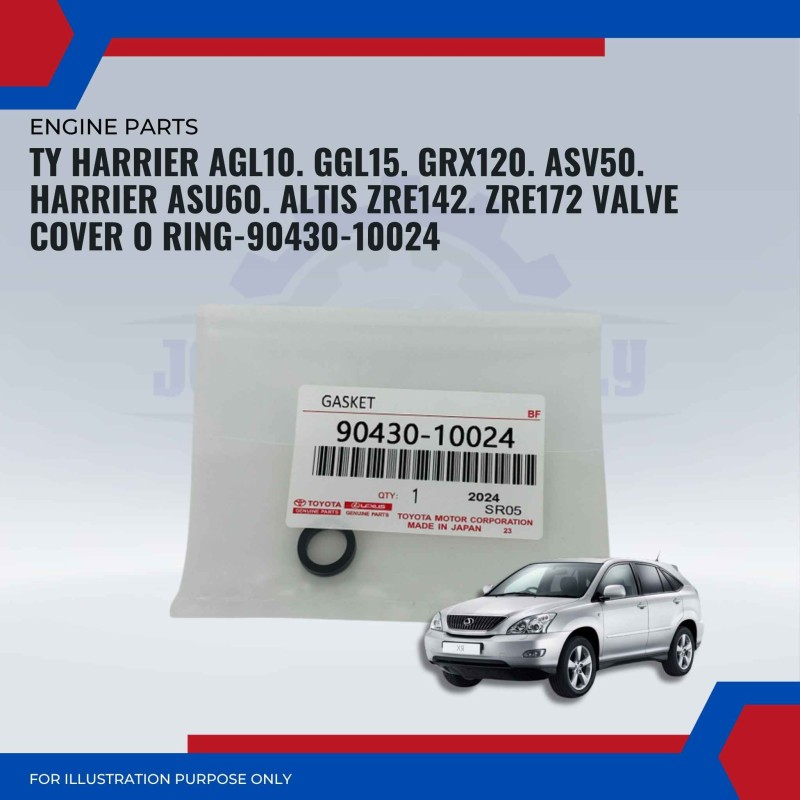 Valve Cover O-Ring-Toyota Harrier AGL10-GGL15-GRX120-ASV50-Harrier ASU60-Altis ZRE142-ZRE172-90430-10024