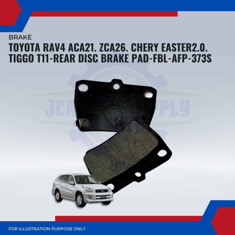 Toyota RAV4 ACA21. ZCA26. Chery Easter 2.0. Tiggo T11-Rear Disc Brake Pad-FBL-AFP-373S