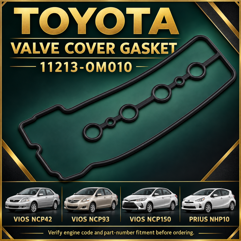 Toyota Vios Ncp42 Ncp93 Ncp150, Prius Nhp10 (1nzfe) , Valve Cover Gasket ( 11213-OM010 )