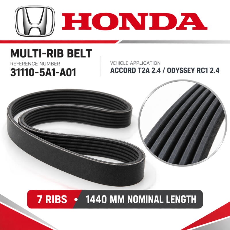 HONDA ACCORD T2A-2.4,ODC RC1-2.4 FAN BELT 7PK1440 (31110-5A1-A01)