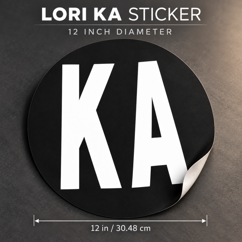 Lori Sticker KA 12" inch