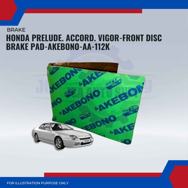 Honda Prelude. Accord. Vigor-Front Disc Brake Pad-AKEBONO-AA-112K