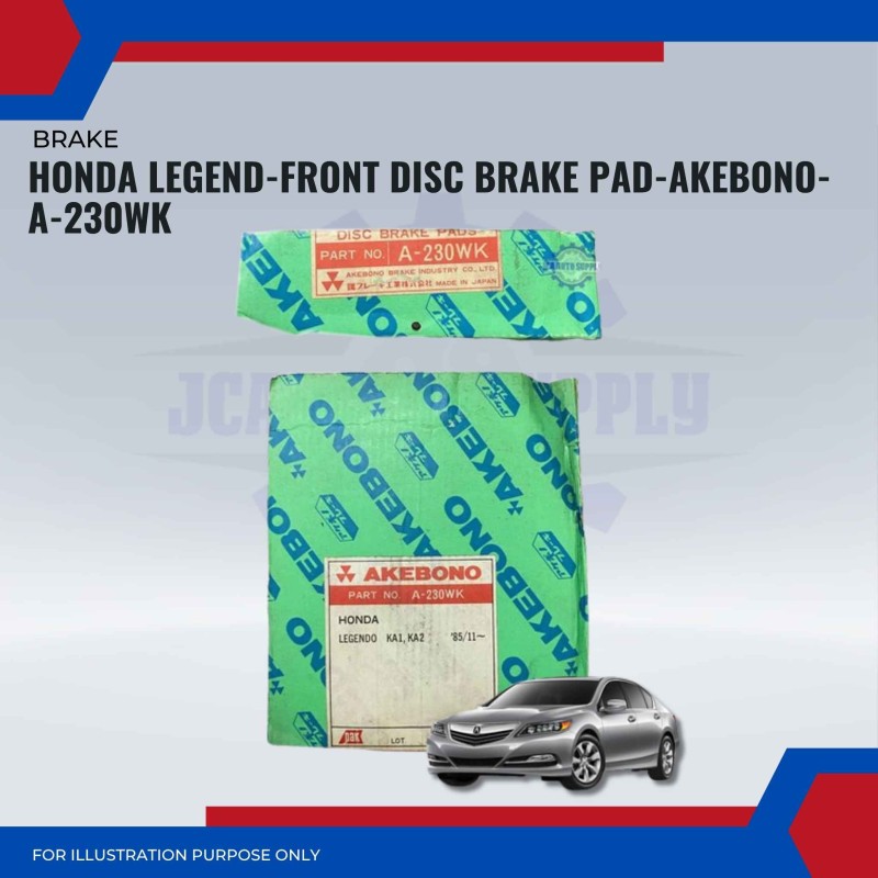 Honda Legend-Front Disc Brake Pad-AKEBONO-A-230WK