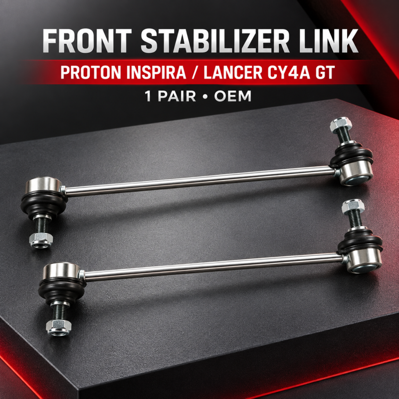 STABILIZER LINK ABSORBER LINK FRONT PROTON INSPIRA LANCER CY4A GT 1PAIR (OEM)