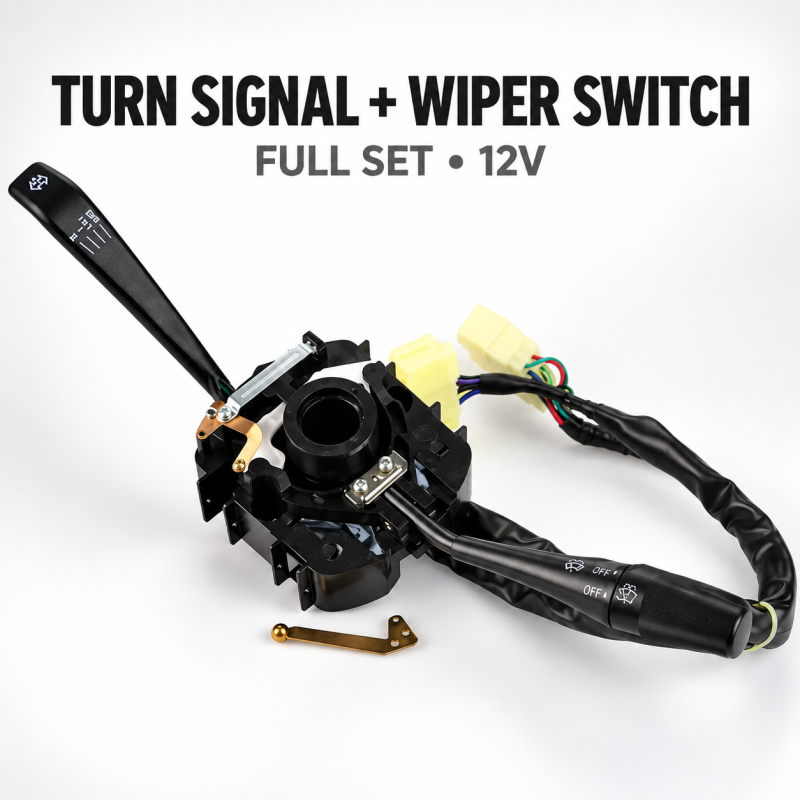 PROTON SAGA 12V /ISWARA TURN SIGNAL SWITCH AND WIPER SWITCH FULL SET OEM TAIWAN