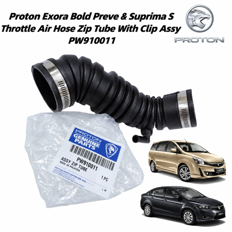 Original Proton Exora Bold Preve & Suprima S Throttle Air Hose Zip Tube With Clip Assy PW910011