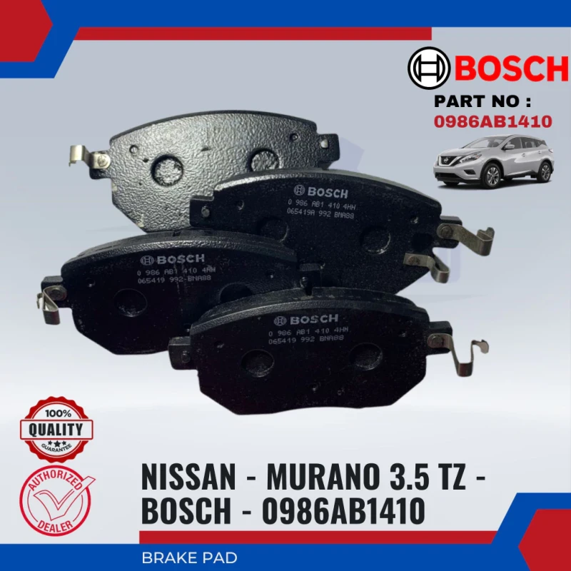 Nissan Murano 3.5 TZ50. PZ50. PNZ50. Infiniti FX-Front Disc Brake Pad-BOSCH-0986AB1410-BP1410