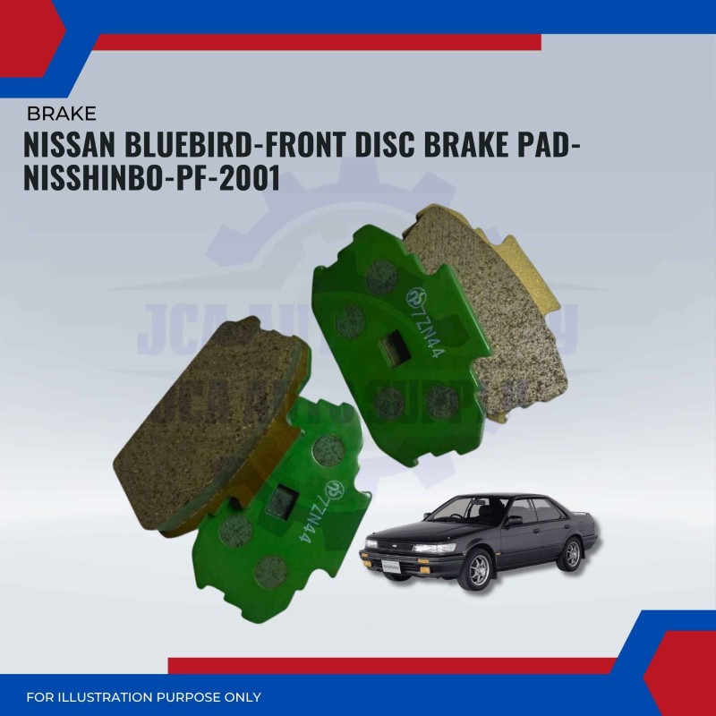 Nissan Bluebird-Front Disc Brake Pad-NISSHINBO-PF-2001