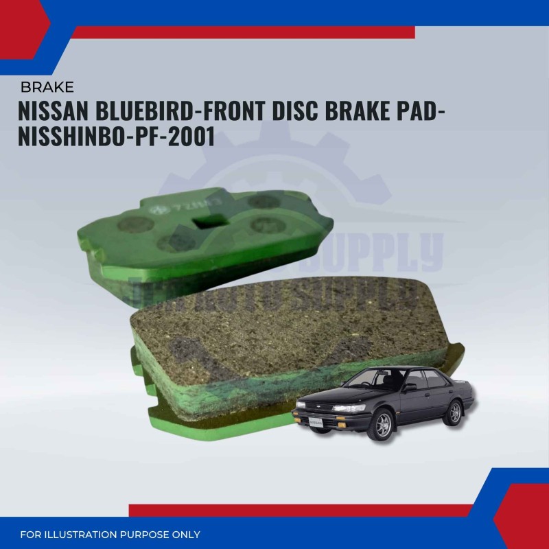 Nissan Bluebird-Front Disc Brake Pad-NISSHINBO-PF-2001