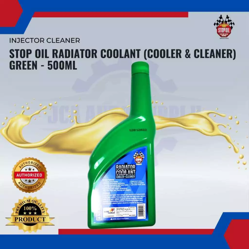 STOP OIL Radiator Coolant (Cooler & Cleaner) Green-500ML