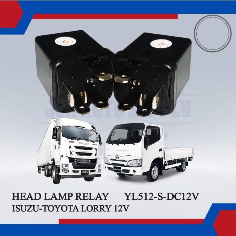 Head Lamp Relay 5 Pin-Isuzu-Toyota Lorry 12V-YL512-S-DC12V