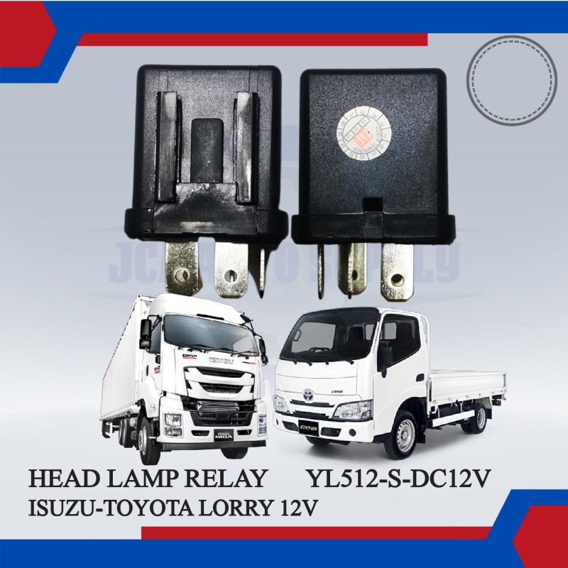Head Lamp Relay 5 Pin-Isuzu-Toyota Lorry 12V-YL512-S-DC12V