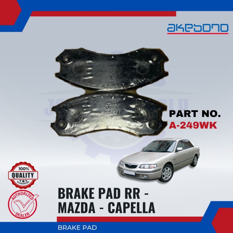 Mazda Capella-Front Brake Pads-AKEBONO-A-249WK-