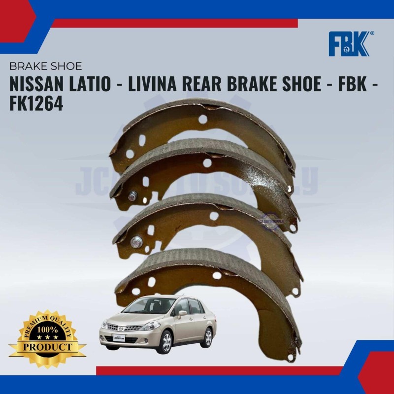 Nissan Latio-Livina Rear Brake Shoe-FBK-FK1264