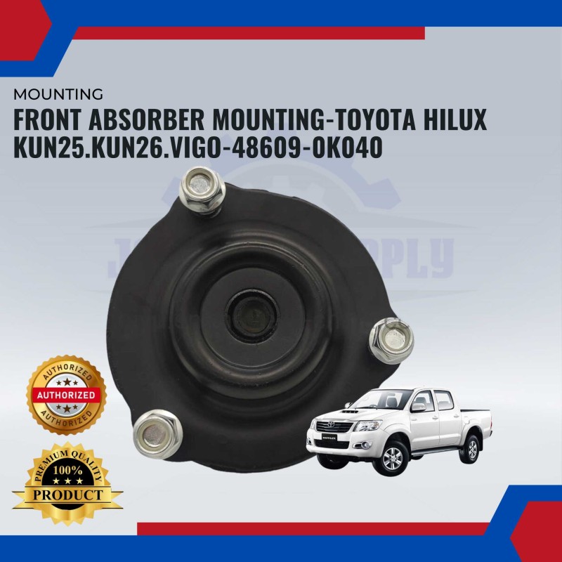 Front Absorber Mounting-Toyota Hilux Vigo KUN25-KUN26-Fortuner KUN50-TGN51-48609-0K040