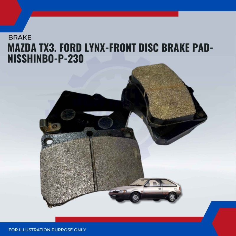 Mazda TX3. Ford Lynx-Front Disc Brake Pad-NISSHINBO-P-230