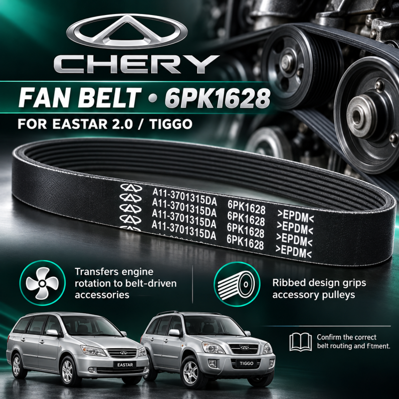CHERRY EASTER 2.0,TIGGO FAN BELT 6PK1628