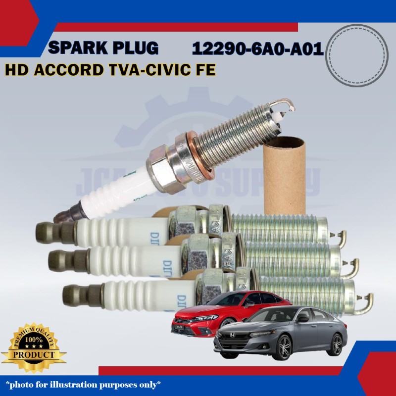 Honda Double Iridium Spark Plug-Honda Accord TVA-CV1-Civic FE-12290-6A0-A01-DILKAR8P8SY