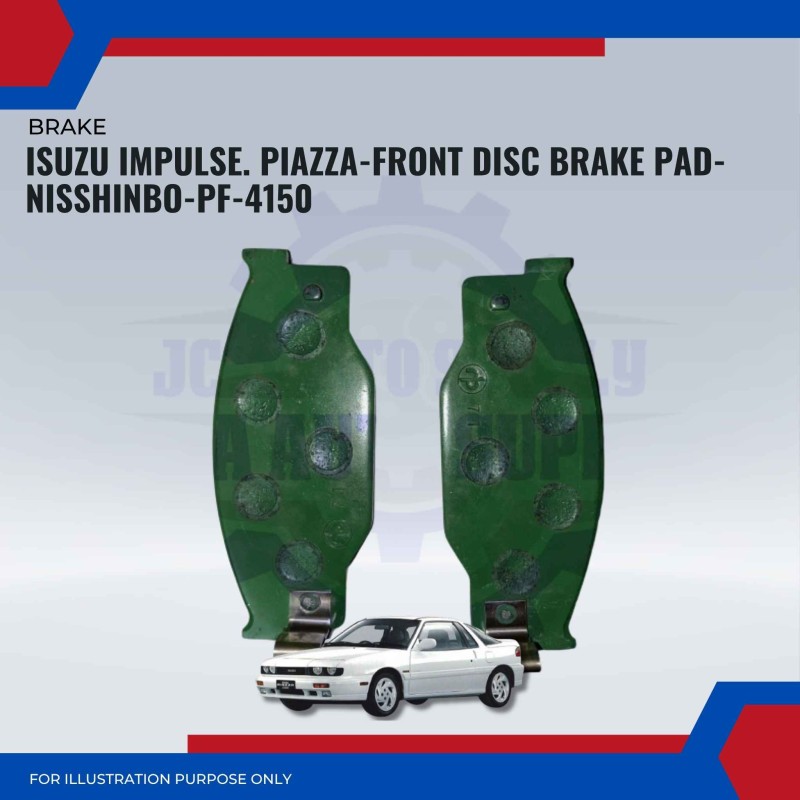 Isuzu Impulse. Piazza-Front Disc Brake Pad-NISSHINBO-PF-4150