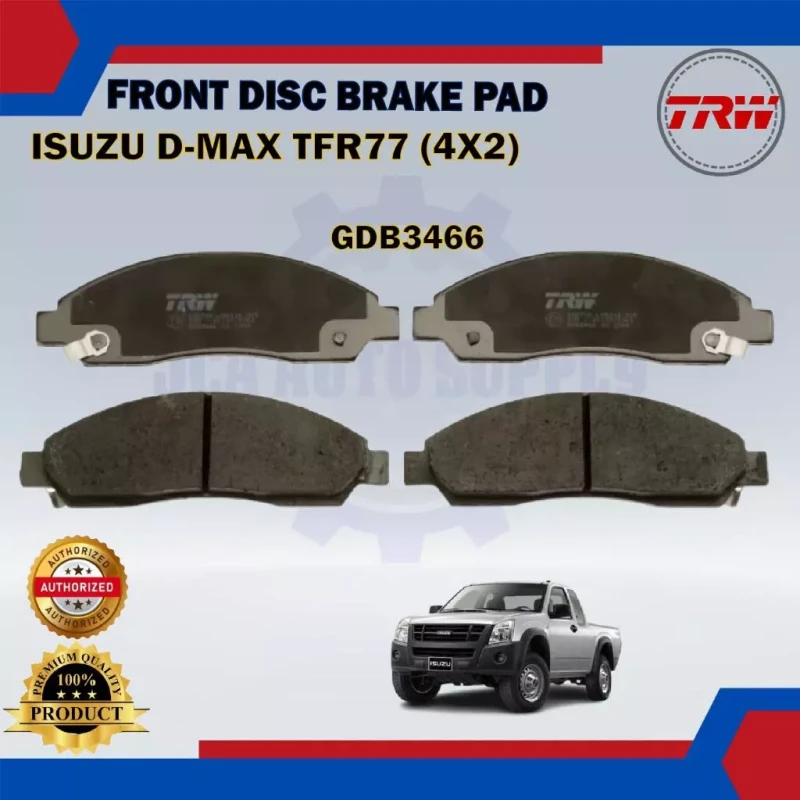 Isuzu D-Max TFR-TFS-Rodeo-Chevrolet Colorado-Front Disc Brake Pad-TRW-GDB3466