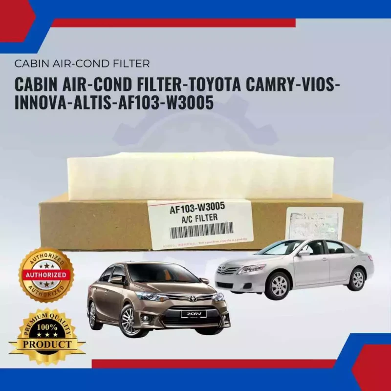 Air-Cond Filter-Toyota Camry ACV40. Vios NCP93. NCP150. Innova. Hilux KUN25. Altis-AF103-W3005