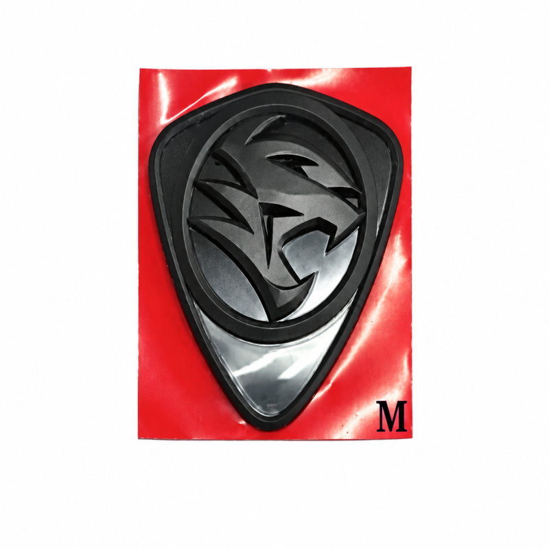 Original Proton Front & Rear Grille 3d Emblem Logo (Matte Flat Black New Design With 3m Tape