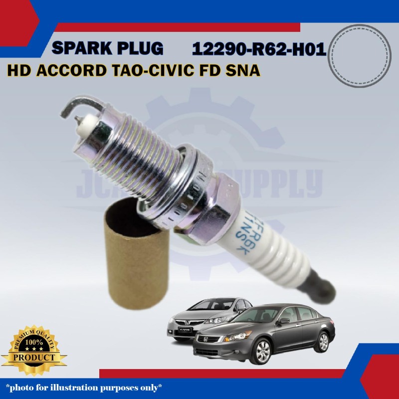 Honda Iridium Spark Plug-Honda Accord TAO-Civic FD SNA-Stream RN6-RN8-12290-R62-H01-IZFR6K11NS